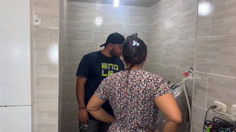 Shy stepson fucks his stepmom while dad's away - Latina Vanessa