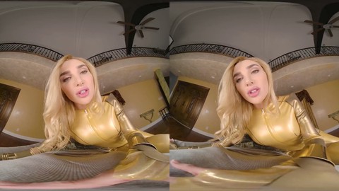 VR Porn: Busty babe Kenzie Anne as the irresistible Thena from Eternals is all yours!