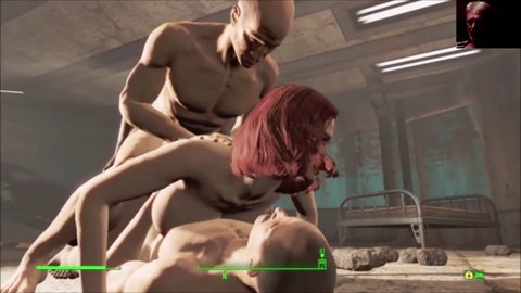 3D cartoon lush climaxes in hardcore gang-bang in Fallout 4 Sex Mod