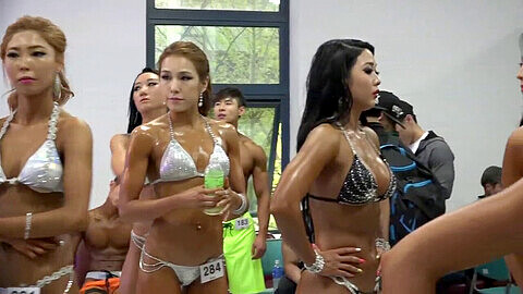 Muscle babe, muscle chinese, asian muscle domination