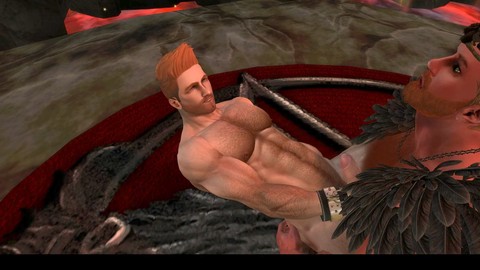 Lustful devil, playful otter, and hairy bear enjoy steamy 3D gay sex adventures!