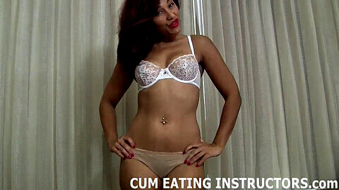 Cum-eating-fetish, cum-eating-femdom, cum-eating-instructions