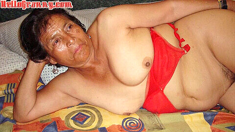 HelloGrannY presents a slideshow of amateur photos featuring an inexperienced Brazilian granny