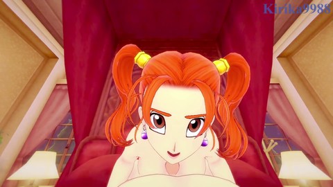 Une belle aventure coquine dans la chambre avec Jessica Albert de Dragon Quest VIII - Expérience manga pornographique sensuelle