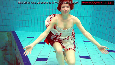 Japanese tiny small hairy, pool cheating, korean in swimming pool