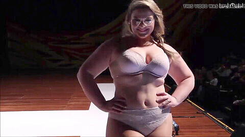Curvy lingerie models showcase their seductive plus-size outfits