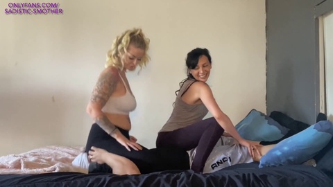 Mistress Alexis and Princess Natalie's HD preview of their tag-team ass smothering session