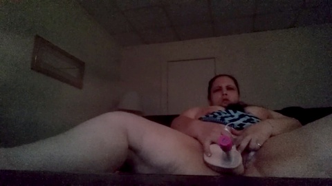 BBW milf takes a ride on a big cock and uses adult toys