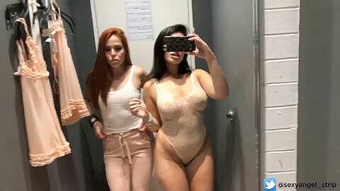 Velma tits, public latina dress, public dressing room