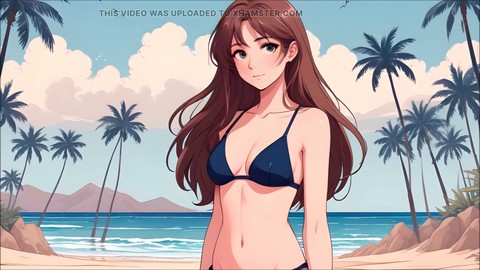 Juego de rol de audio en español: JOI hentai con una dama masiva