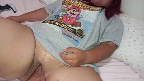 Fucking step sister, big dildo orgasm, belt dick