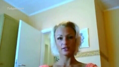 Fake tits on webcam!!!