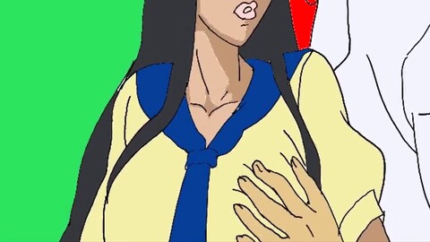 动画成人动漫, 制服, 黑人少女