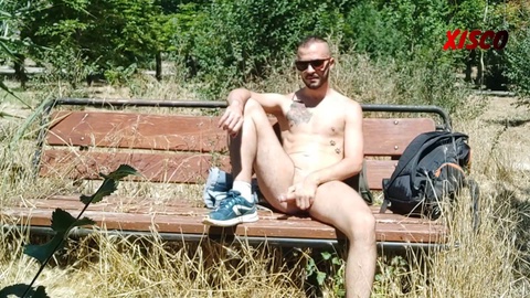 Hot and daring public park adventure ends with a naked surprise!