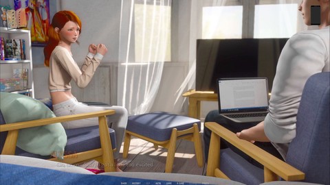 붉은 머리, 거유, 큰 가슴