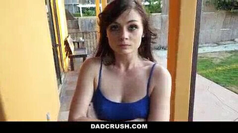 Dadcrush - Sneaky stepfather blackmails his hot stepdaughter Haven Rae