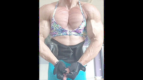 Fbb iron warrior, enhanced female muscle, female muscle top