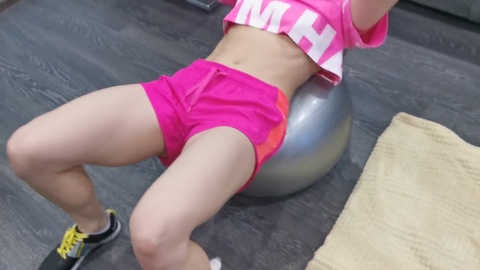 The stunning teenage personal trainer gave me a special workout (POV)