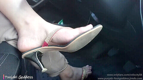 Sahiba kaur, indian heel feet, indian mistress feet slave