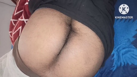 Roommate's first time rimming my hairy ass leads to late-night deepthroat fucking