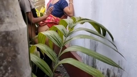 Outdoor jungle sex adventure with an Indian village babe