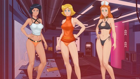 Clover de Totally Spies cumple la fantasía sexual con una universitaria