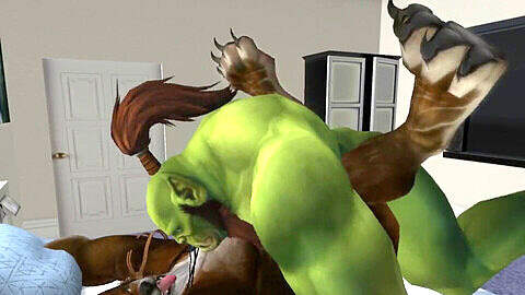 Orc, second life, furry
