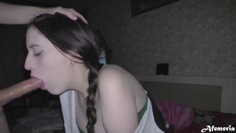Amateur throating, 18 years girls fucked, cum swallowing
