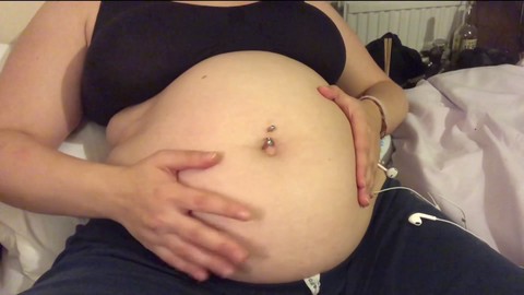 Chubby belly girl, kink, belly noises fetish