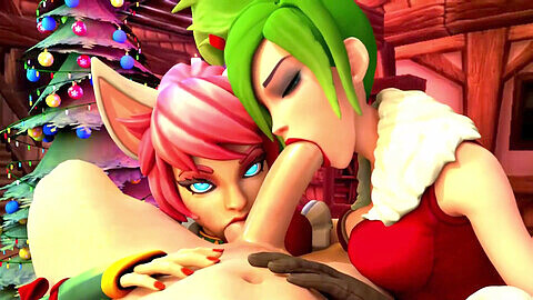 SFM 2019 Christmas Special: Overwatch babes getting their big booties fucked in a festive compilation!
