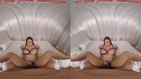 Virtual lovers - VR cock casting in lingerie