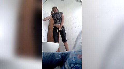 Bio toilet, camera voyeur, sexy girl diarrhea toilet