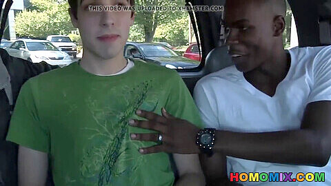 Chris Kingston experiences intense pleasure from getting pounded by two black hunks