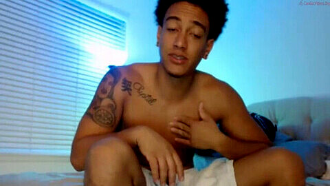 Horny light-skinned zaddy enjoys some alone time at home (part 1)