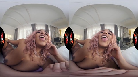 Panoramica de grandes tetas tetas en realidad virtual, trasero gigante culo en el culo, tina-fuego