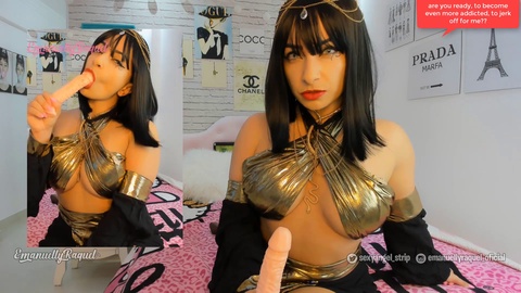 Erotic ASMR roleplay: Sultry Cleopatra tempts you with dirty talk in the best JOI commands for your pleasure