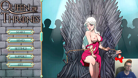 Thrones, 2d, cartoon queen