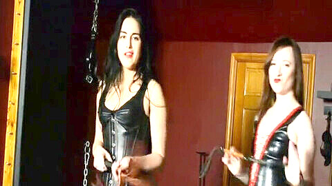 Brown-haired, extreme ballbusting, domina nyx