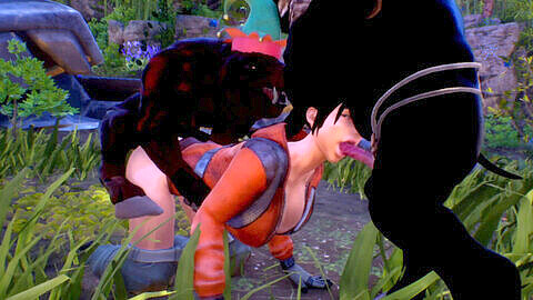 Avventure erotiche di una ragazza perduta nella giungla degli orchi - Orgia mostruosa in 3D!