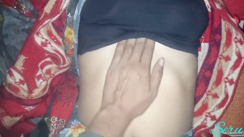 Busty Indian Bhabhi gets pounded hard and receives a creamy internal cumshot as her boobies are passionately pressed