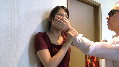 Helpless Japanese nympho kidnapped, ball-gagged, and dominated (Part 1)