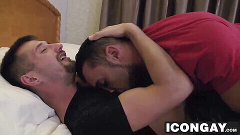 Muscular and hairy Jaxton Wheeler anally dominates his gay friend like never before!