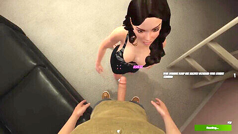 House party gameplay scenes, house party brittney sex, party sex game