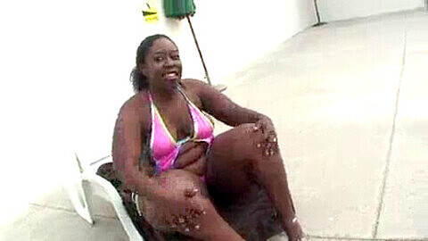 SuperHotFilms: Voluptuous beauty Marshae gets pounded by the poolside