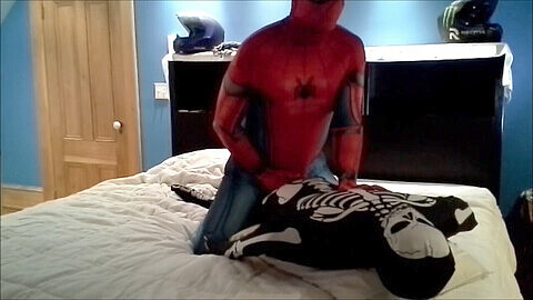 Spiderman, morphsuit, gay morphsuit
