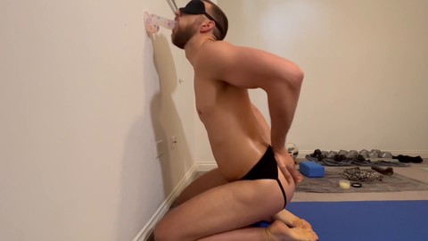 After a sweaty workout, I get down and dirty with deepthroating and fucking! I take a huge dildo all the way down my throat and in my ass.