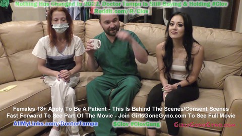 Rebellious cheerleader Blaire Celeste gets a strict sports physical from Doctor Tampa and Nurse Stacy Shepard in gloved hands! Rebellious cheerleader Blaire Celeste gets a strict sports physical from Doctor Tampa and Nurse Stacy Shepard in gloved hands!