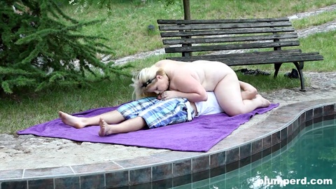 Chubby Girl Leaves Her Pool Boy Breathless