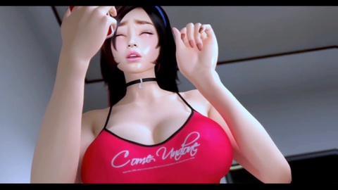 Una sexy milf con seno in un video hentai 3D tradisce il marito con una grande sorpresa dal vicino\n