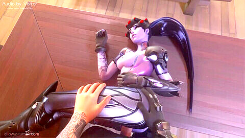 Intense compilation of Widowmaker from Overwatch with hardcore anal sex, lingerie, and dirty talk
